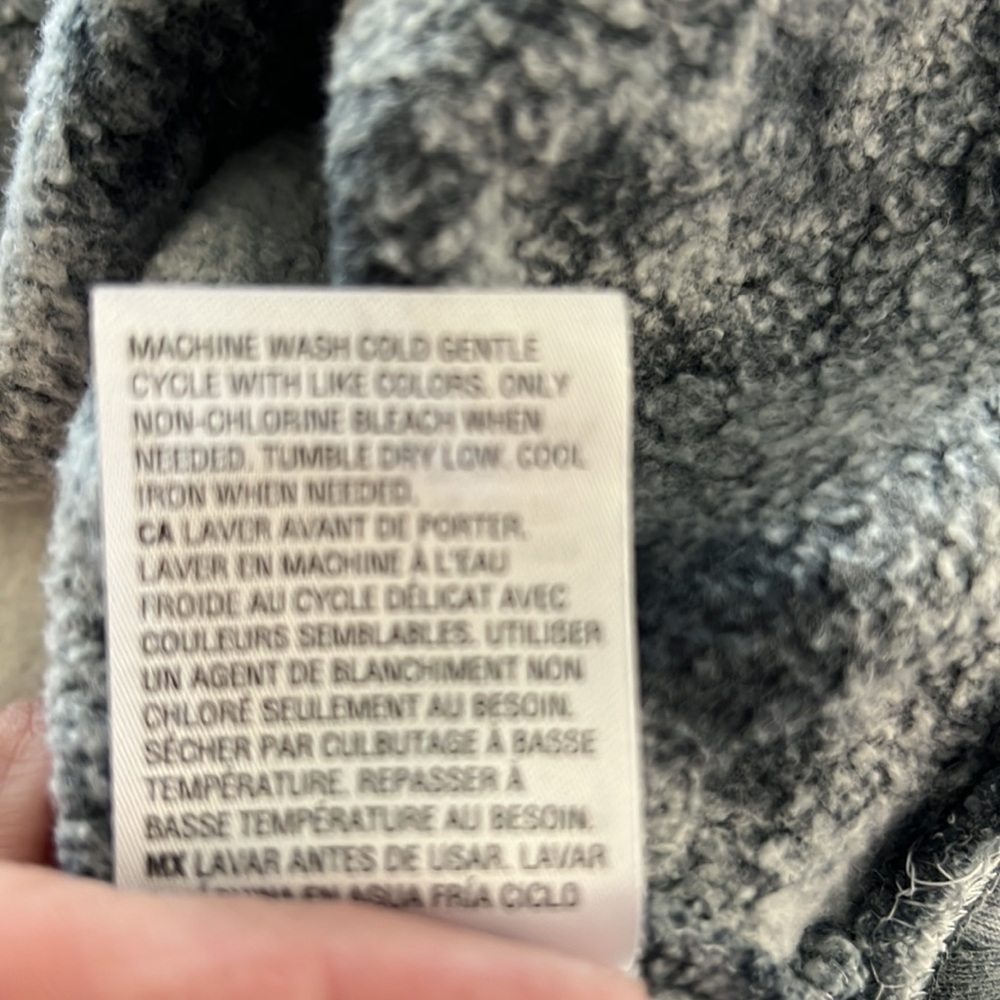 NWT Style & Co. Small Grey Sky Tie Dye Long Sleeve Shirt - Picture 5 of 5